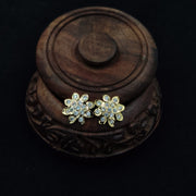 Ivory & Rose Halo Stud