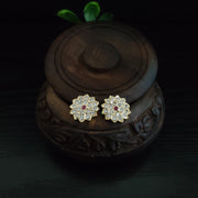 Ivory Flora Studs