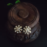 Petal Halo Round Stud