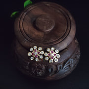 Petal Halo Round Stud